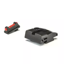 Walther - PPQ, P99, PPQM2 - Black Target with Fiber Front Adjustable Sight Set