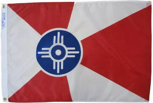 Wichita Kansas Flag, Nylon All Sizes – Flagpro