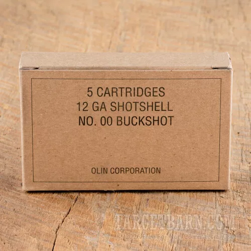 Winchester Military Grade 12 Gauge 2-3/4" 00 Buckshot - 5 Rounds