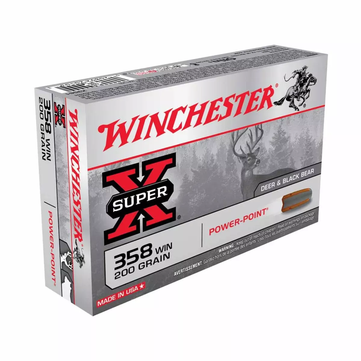 Winchester Super-x 358 Win. 200gr Power point 20rd