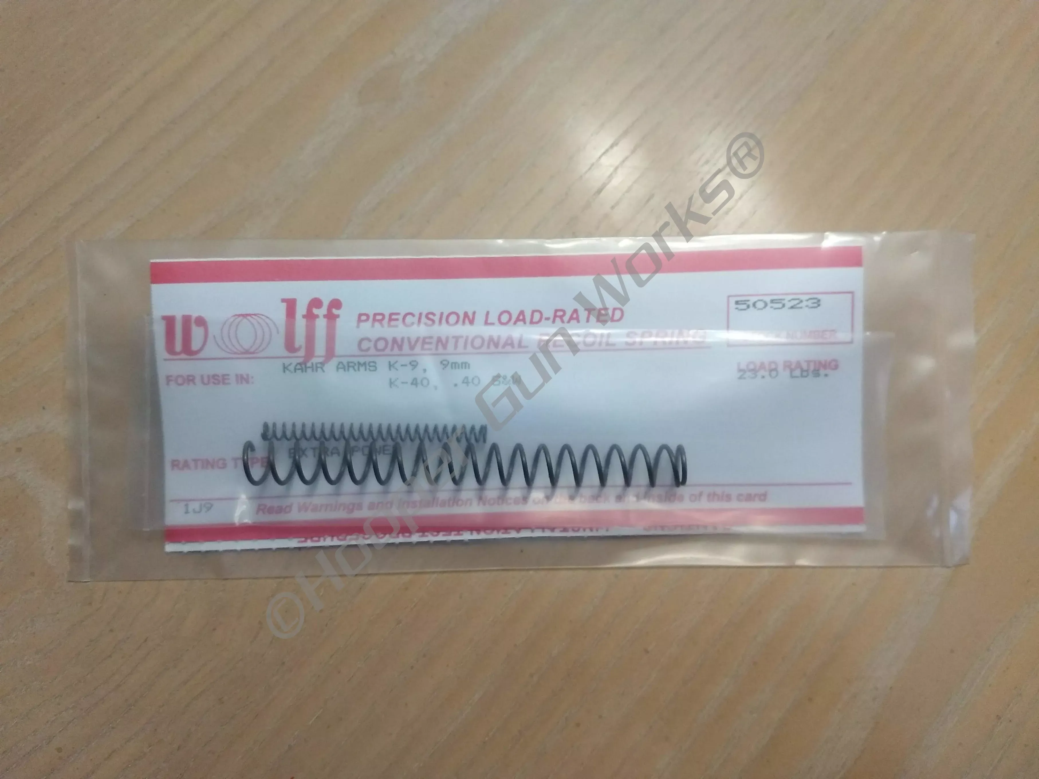 Wolff KAHR K9, K40 XP RECOIL SPRING 23 LB 50523