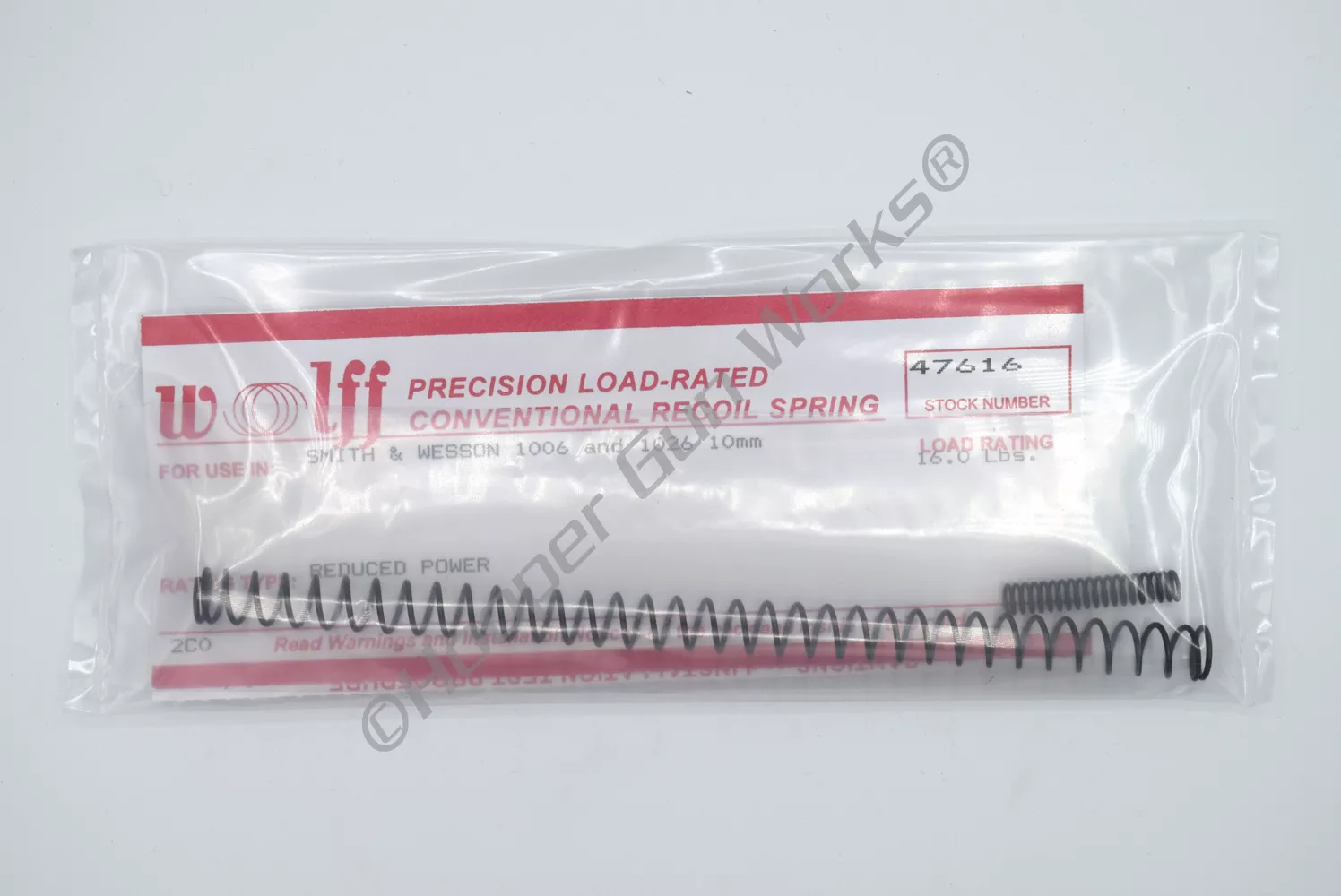 Wolff S&W 1006/1026, 10MM RP RECOIL SPRING 16LB