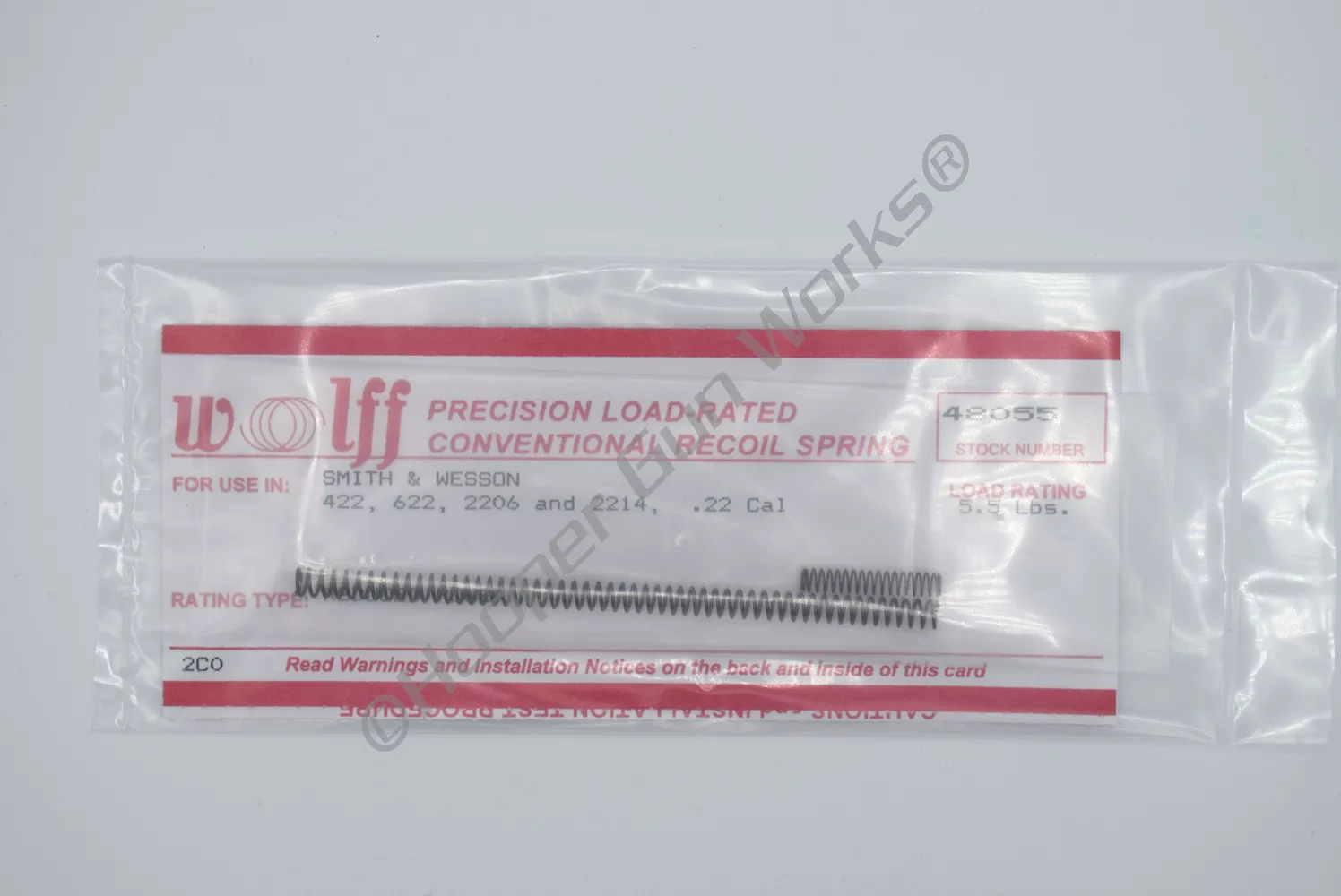 Wolff S&W 422/2206 .22 RP RECOIL SPRING 5.5LB 48055