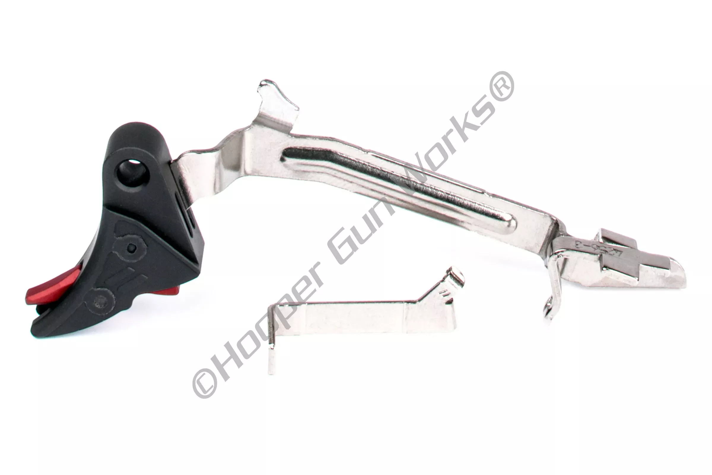 ZEV PRO Curved Face Glock Trigger Bar Kit, Large, Blk/Red CFT-PRO-BAR-LG-B-R